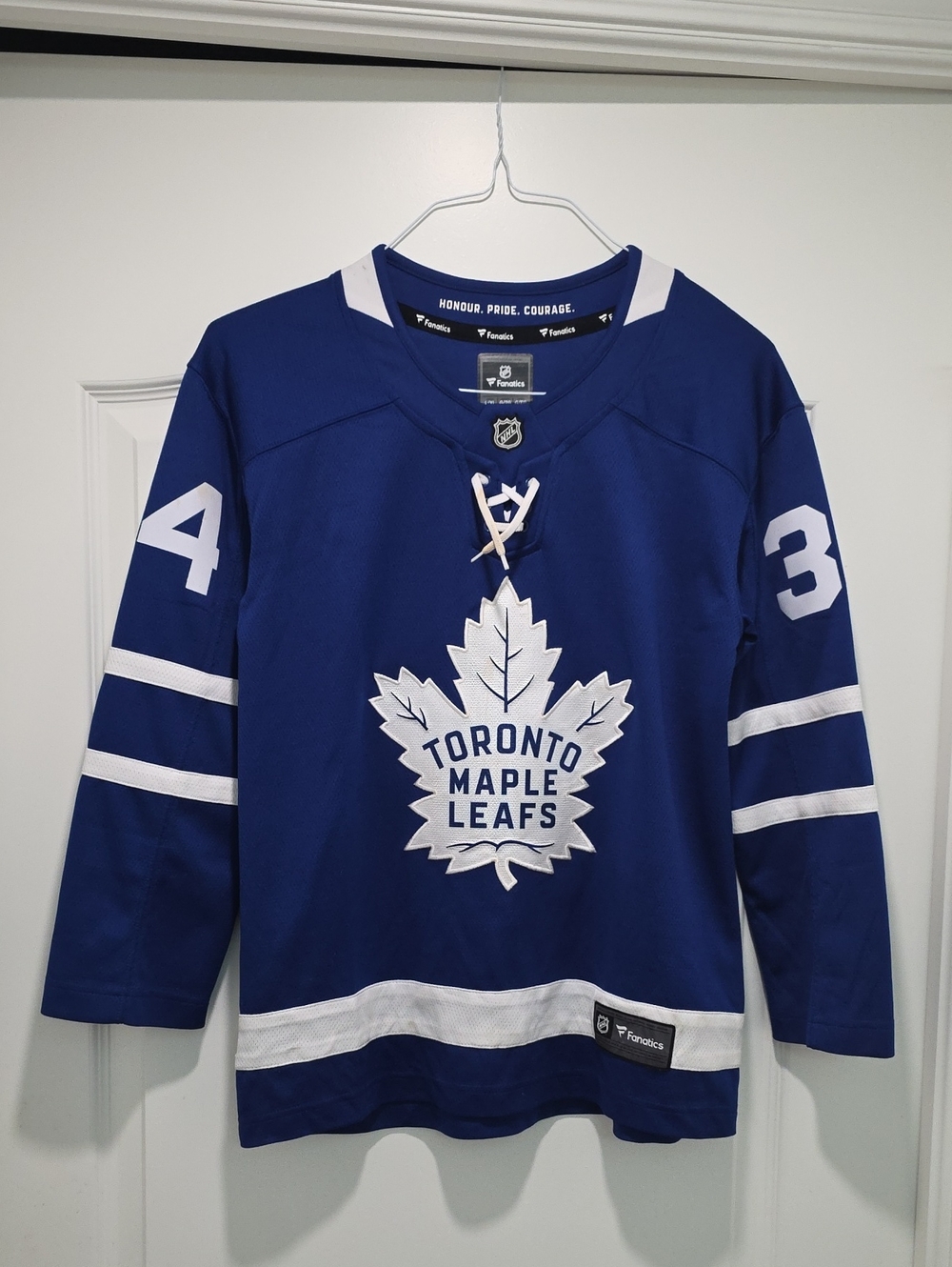 Fanatics Toronto Maple Leafs Blue and White Kids Jersey